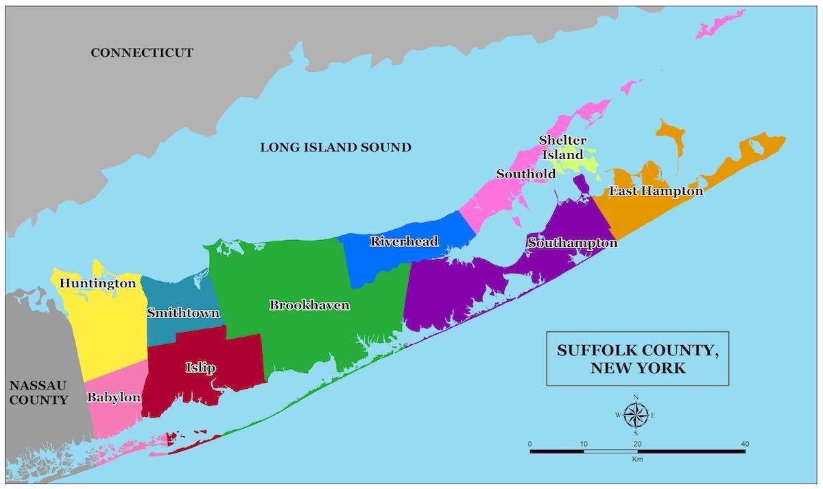 Long Island neighborhoods map